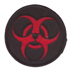 BioHazard patch red on blk