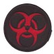 BioHazard patch red on blk