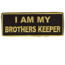 I am my Brother Keepers real gold on black patch