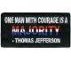 Thomas Jefferson One Man Majority