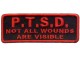 P.T.S.D. Not all wounds are visible patch