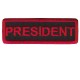 Red President patch
