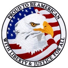 Hero Proud American Eagle Lg Patch