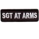 Black SGT AT ARMS patch