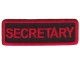 Red Secretary Patch