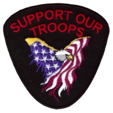 Support Our Troops Eagle Sm Patch