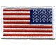 US Flag White Reverse Patch