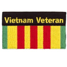 Vietnam Veteran with ribbon Patch