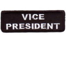 Black Vice President patch