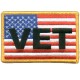 US Flag with Vet Sm