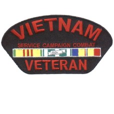 Vietnam Veteran 3 x 5 red