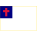Christian Flag window decal 6x4 inch