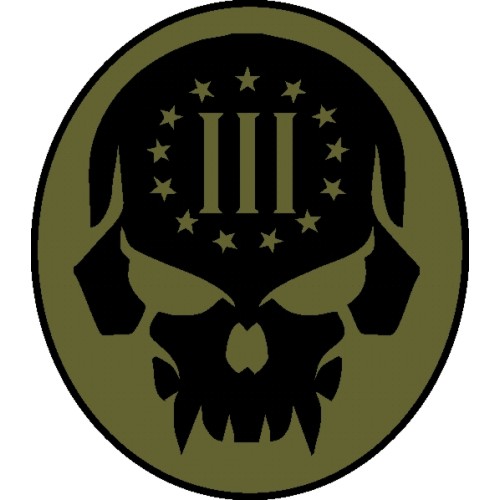 Punisher Velcro Patch, Embroidered Patch 2.63.3 Inch 