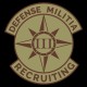 Defense Milita Recruiting 3.5 inch round