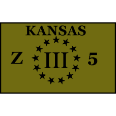 Kansas III% United Patriots Zone Patch 3.25 x 2 inch