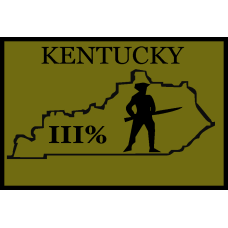 III% Kentucky Hat Patch 2x3 inch