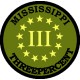 Mississippi  III% 3 inch round
