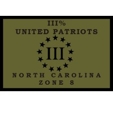 III United Patriots North Carolina 4x3 Zone patch