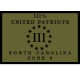 III United Patriots North Carolina 4x3 Zone patch
