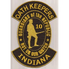 Oath Keeper USA 14 inch Custom Back Patch-All 50 States