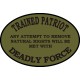 Deadly Force 3.5 inch oval
