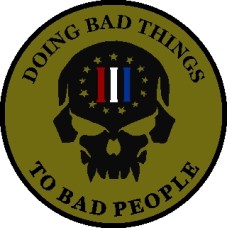 Doing Bad Things 3.5 inch patch
