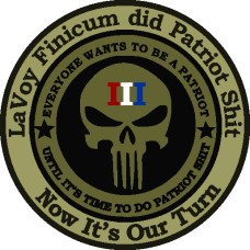 LaVoy Finicum Be A Patriot 12 inch back Patch