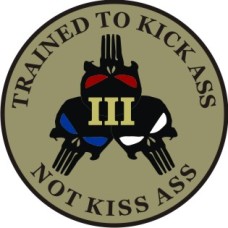 Trained to Kick Ass Militia Patch