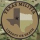 Texas Militia 3 inch round