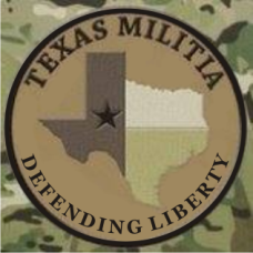 Texas Militia Defending Liberty 3 inch round