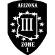 Arizona III% State and Zone Patch