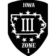 Iowa III% State and Zone Patch