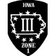 Iowa III% State and Zone Patch