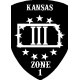 Kansas III% State and Zone Patch
